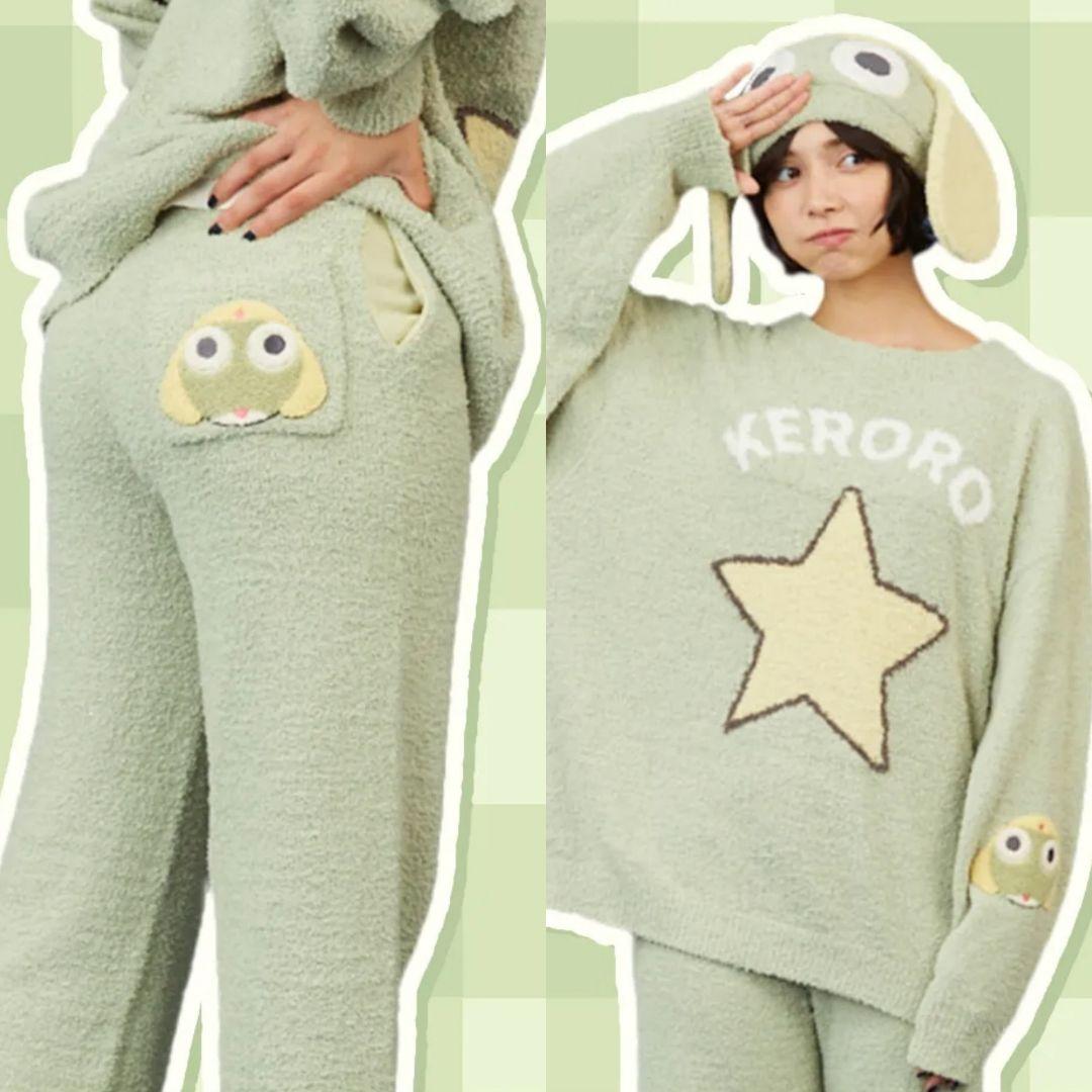 ケロロ軍曹 Palude パルーデ ルームウェア セット ケロロ シール付き