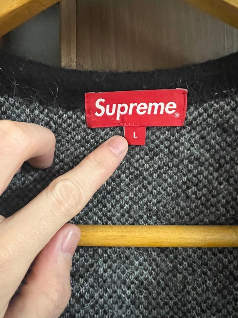 Supreme モヘアカーディガン Lサイズ