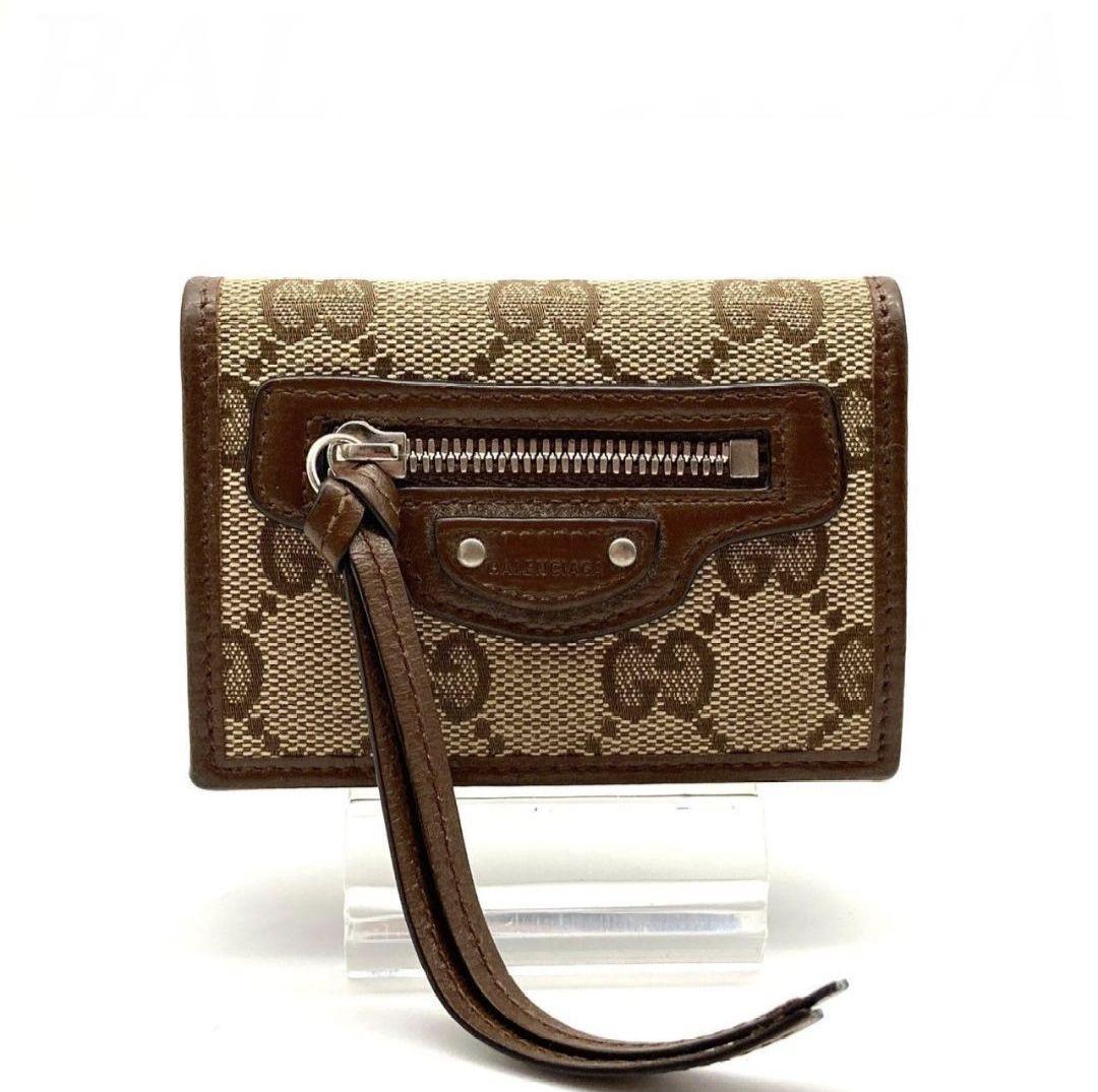 GUCCI グッチ BALENCIAGA バレンシアガ コラボ 三つ折り財布
