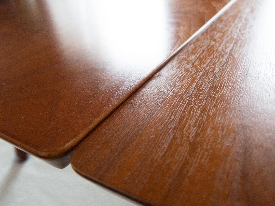 折りたたみ木製！送料込！美品！折りたたみ！ ローテーブル 2点組！