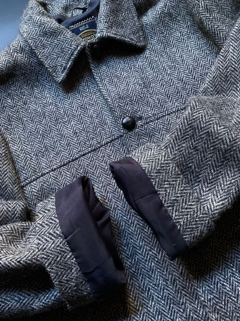 Brown’s ヘリンボーンジャケット　ハリスツイード生地の英国製　カスタム品