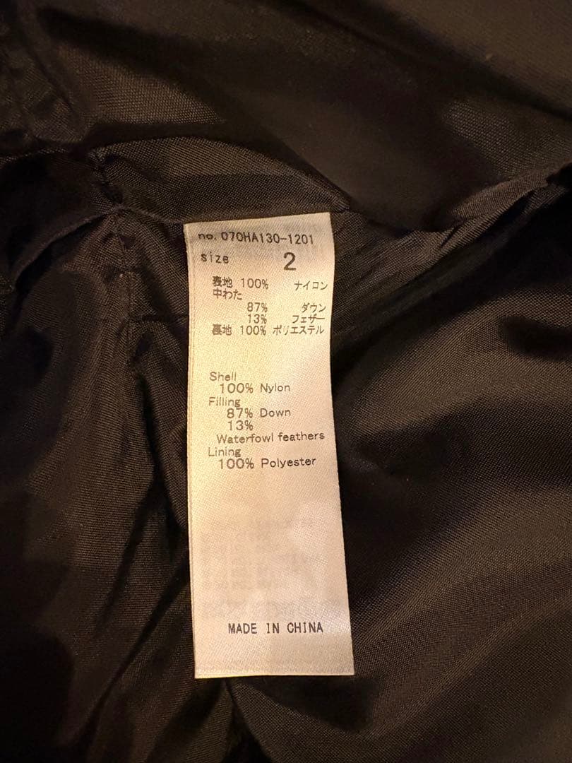 【user_a3559c72 】BLACK BY MOUSSYダウンコート