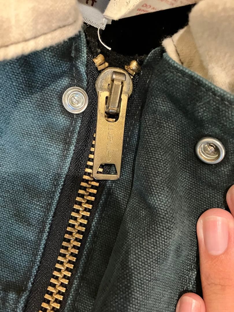 90年代 USA製 Carhartt カーハート ダック ワークジャケット緑