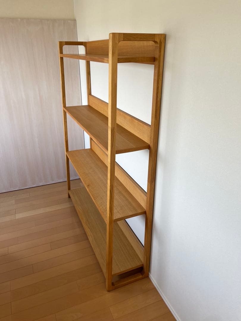 アクタス 木製ラック 棚 4段 ナチュラル