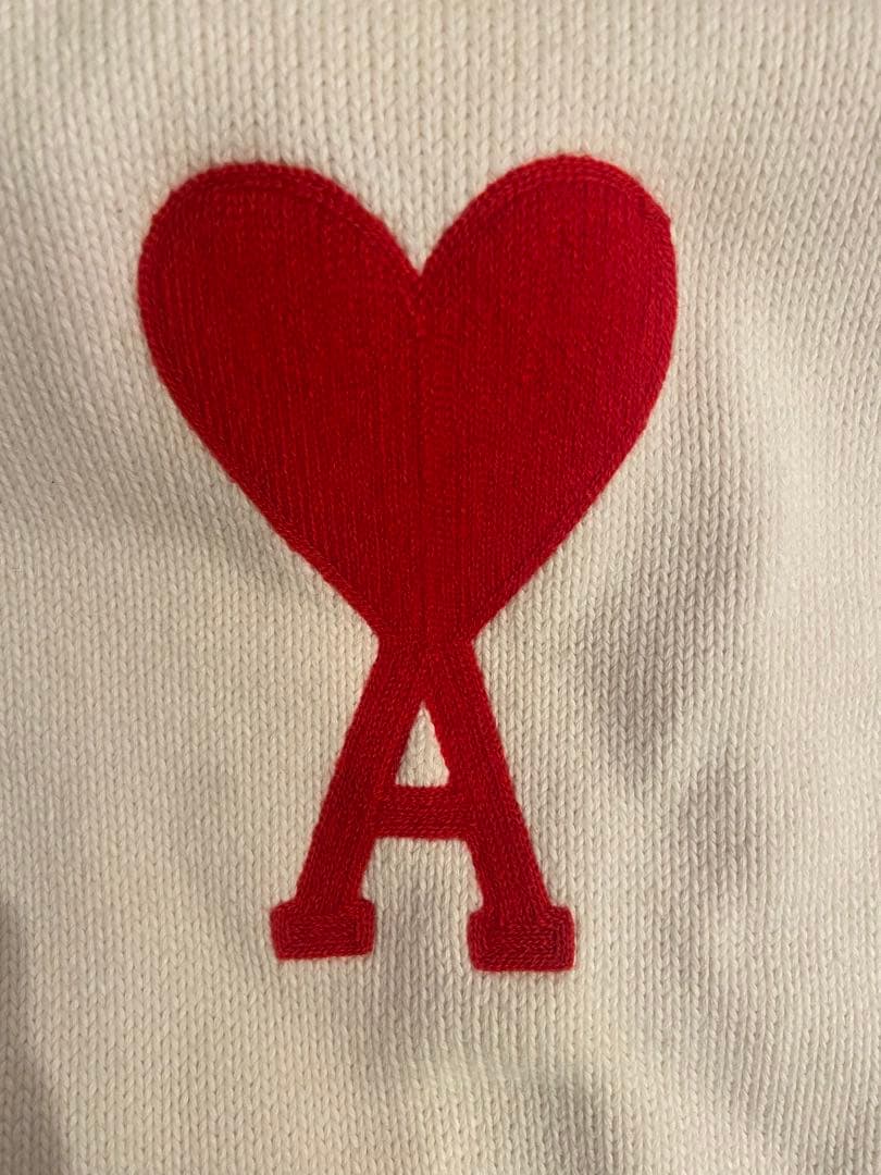 み Ami Paris アミ クルーネック コットン ニット M