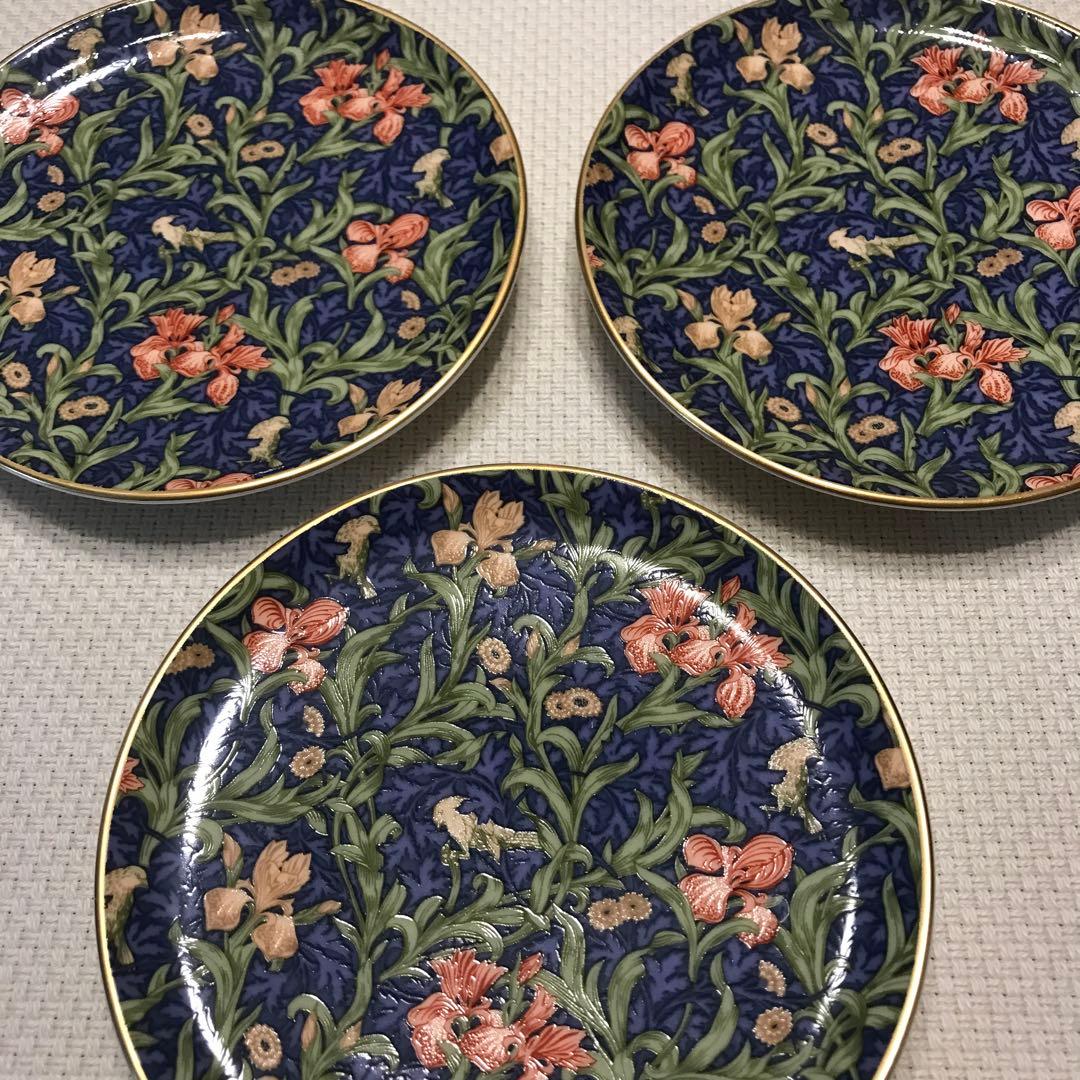 【未使用】ウィリアムモリス　皿　アイリス　ニッコー　プレート　小皿　お上品　レア