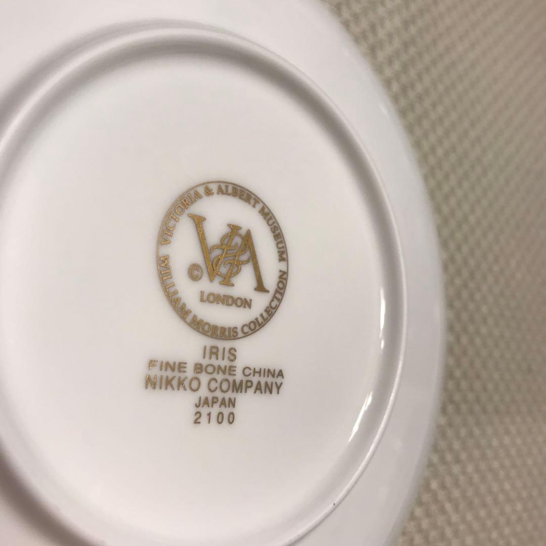 【未使用】ウィリアムモリス　皿　アイリス　ニッコー　プレート　小皿　お上品　レア