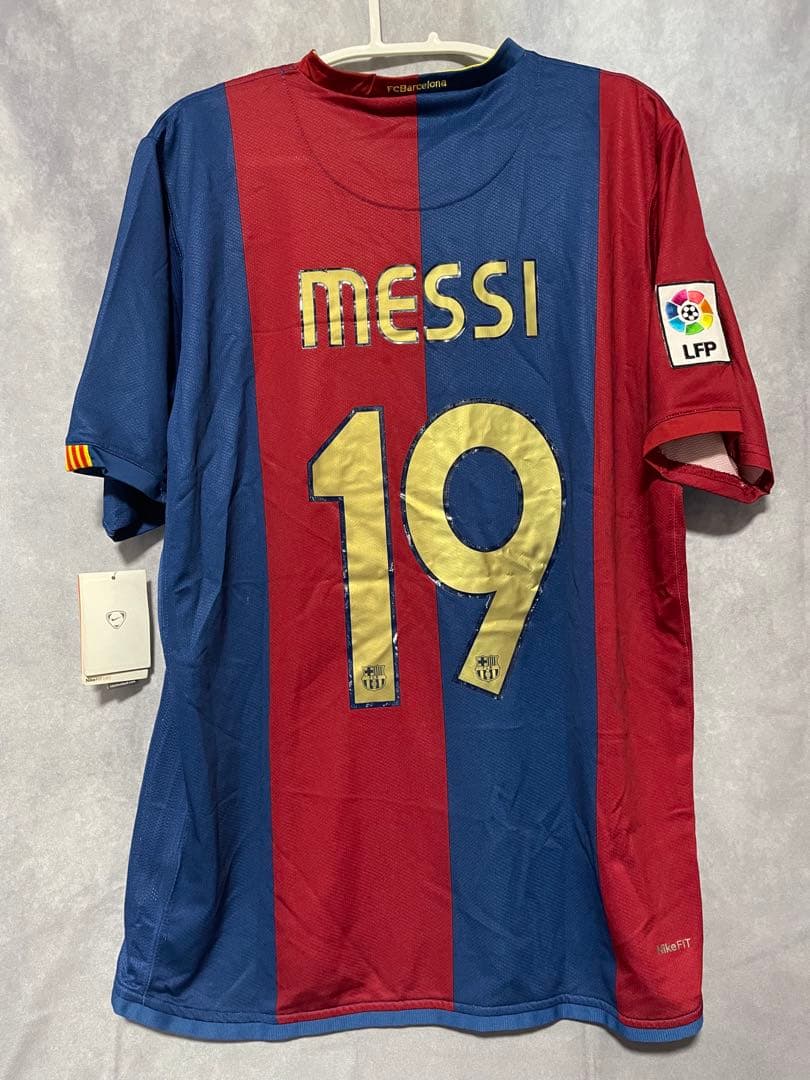 【正規品】メッシ　バルセロナ　06/07 ホームレプリカ　難あり