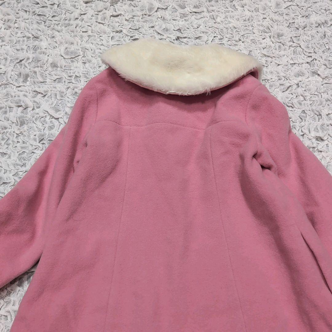シャーリーテンプル サンタコート はしごレース ピンク 120 ボア ファー