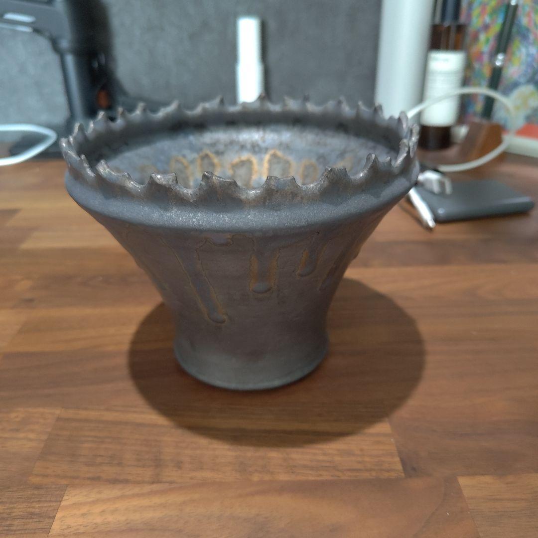 根本俊吾さん作　植木鉢　アガベ　塊根植物