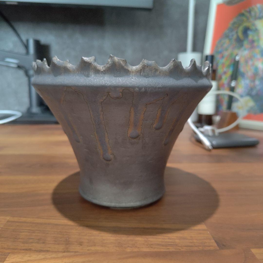 根本俊吾さん作　植木鉢　アガベ　塊根植物