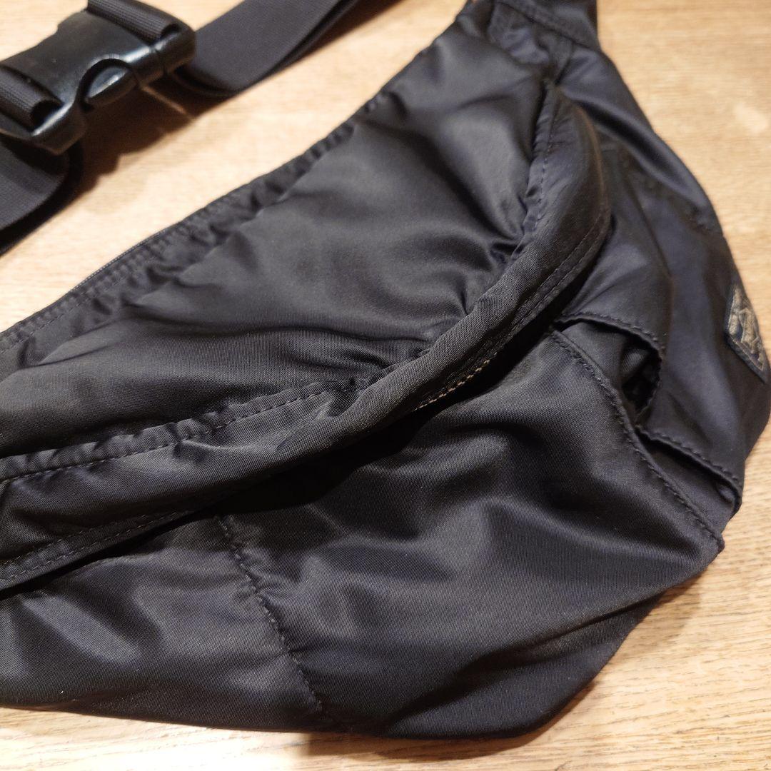 【美品廃盤ポーター】タンカー ウエストバッグL ブラック 日本製 送料込