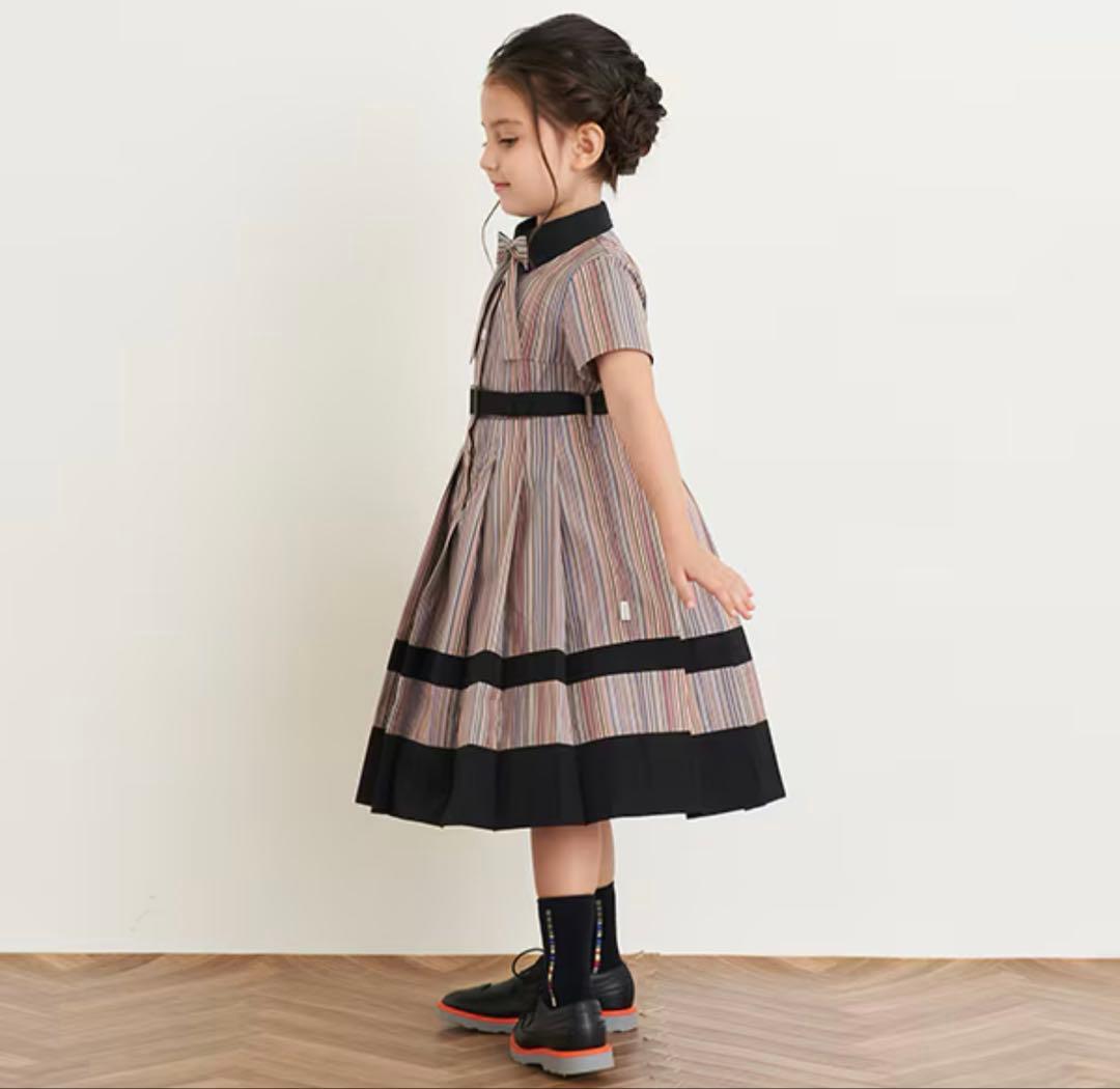 Paul Smith JUNIOR シグネチャーストライプ半袖ワンピース