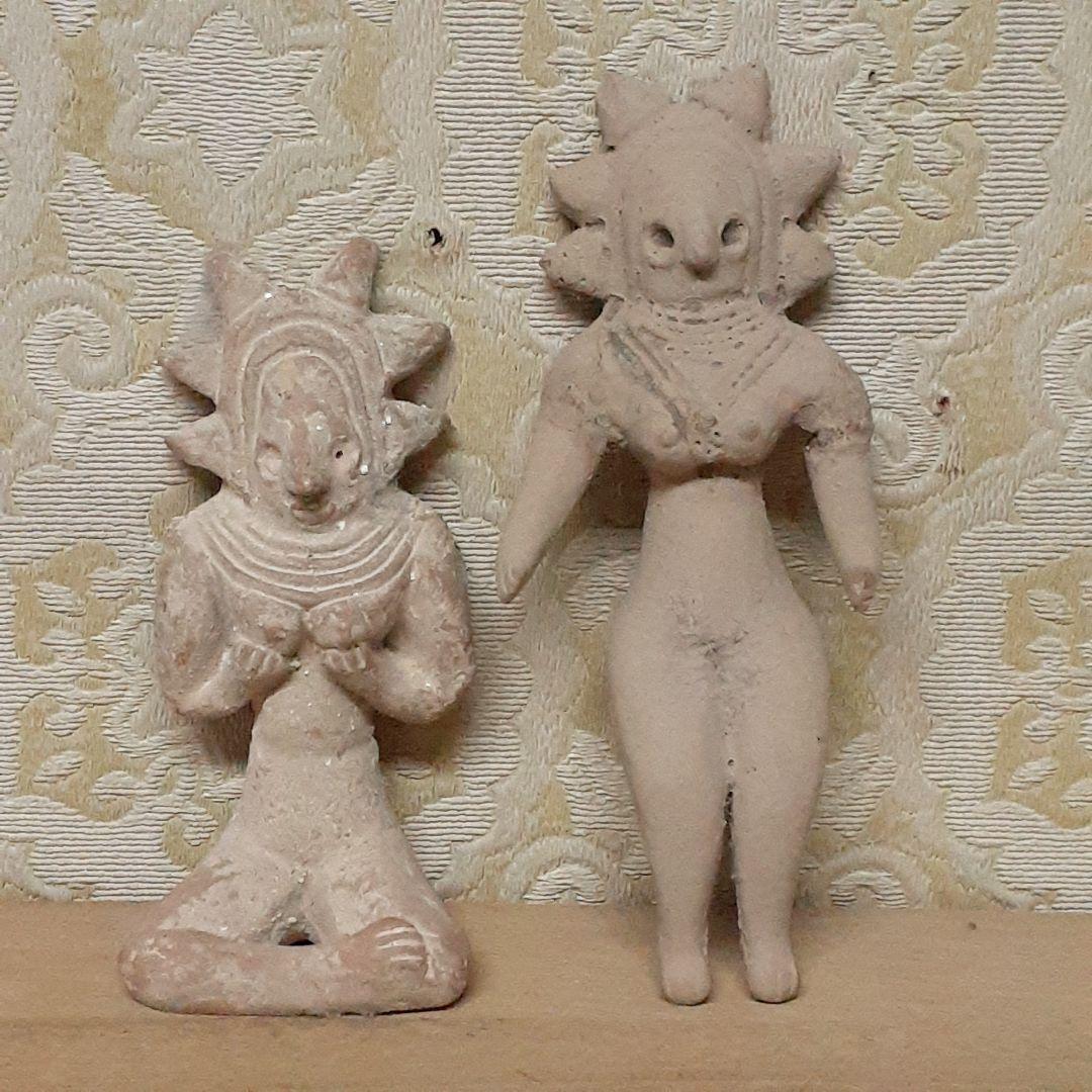 ももっち！ インダス メヘルガル出土遺跡土偶　地母神　２体セット