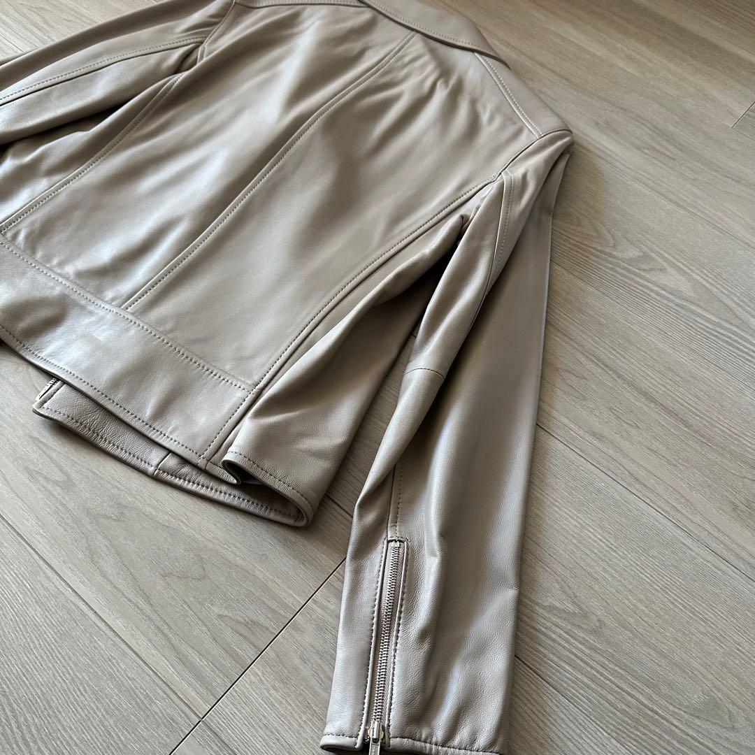 ※ラブです極美品　23区　シープレザーライダースジャケット