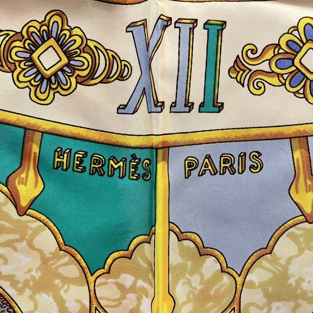 HERMES エルメス カレ90 CARPE DIEM シルク スカーフ