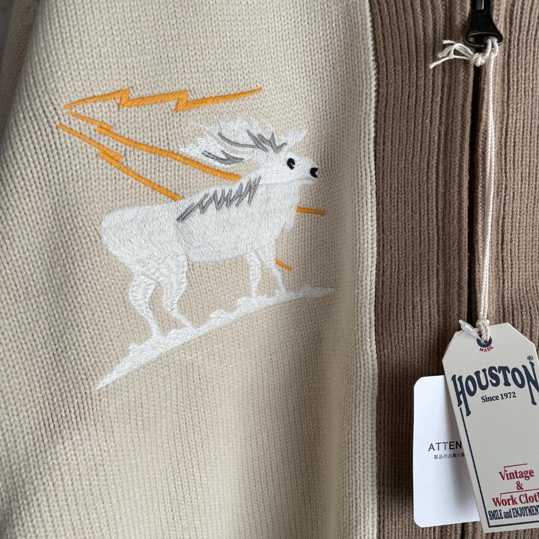 新品 HOUSTON ヒューストン スーベニア カーディガン アラスカ XL