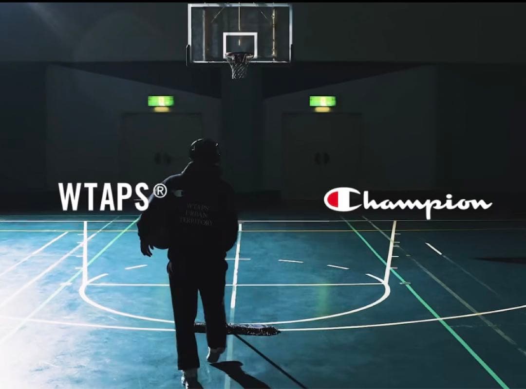 新品 WTAPS Champion ACADEMY 長袖Tシャツ 黒 Mサイズ