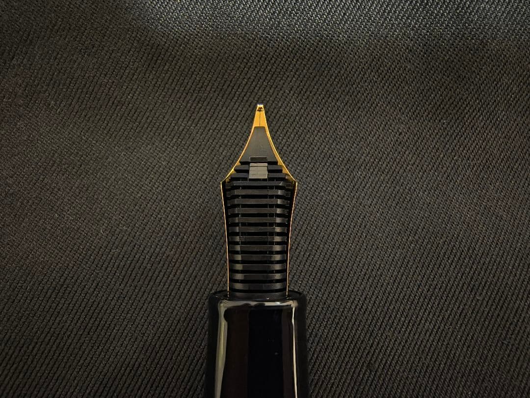 【希少】セーラー万年筆 21金 イエロー B(太字)コンバーター付