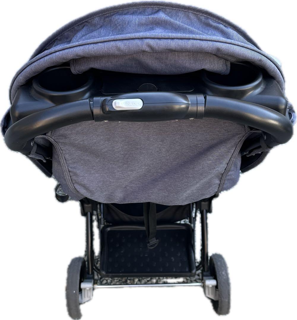 二人乗りベビーカー カトージ 二人でゴーDX デニム　KATOJI