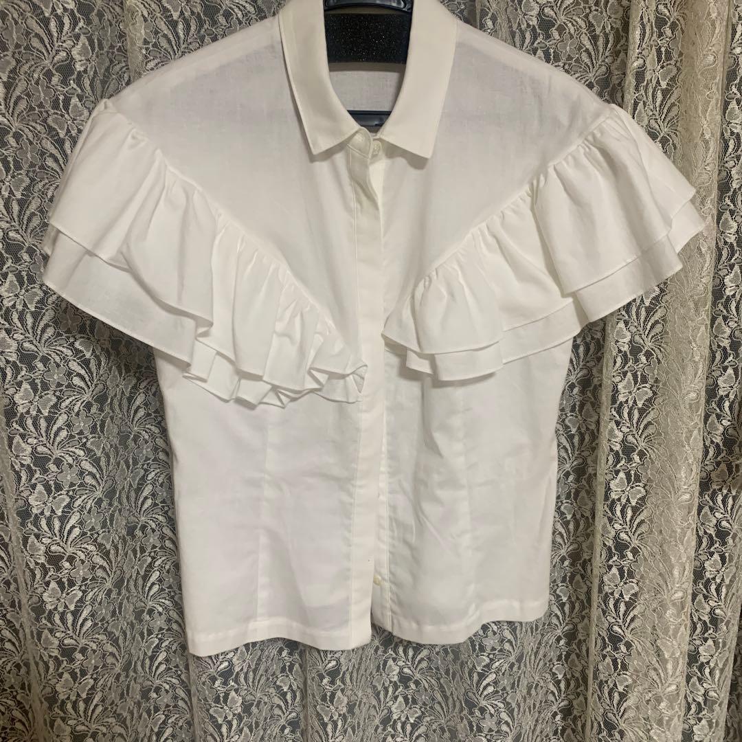 cygne シーニュ　ダブルフリルブラウス Florence