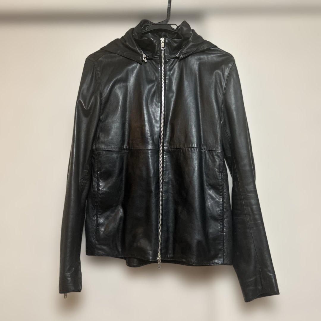 エディフィス　レザージャケット　革ジャン　ラムレザー