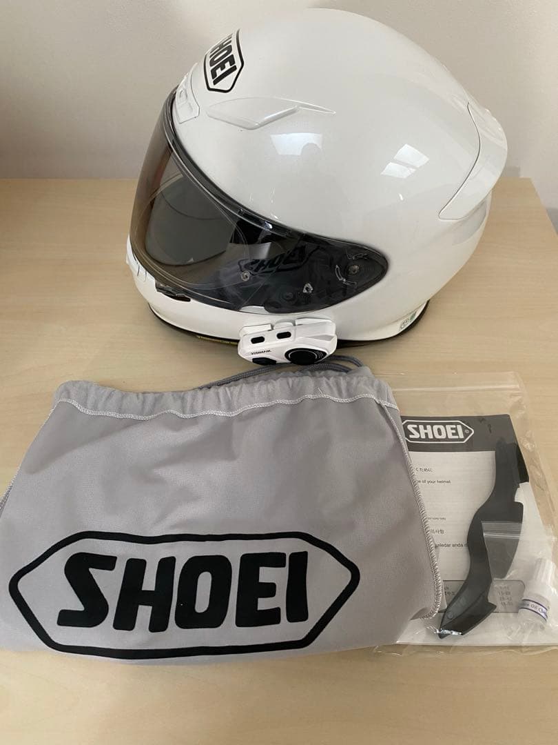 SHOEI Z-7 ホワイト※ミラーシールド・Jesimaik インカム 装着済