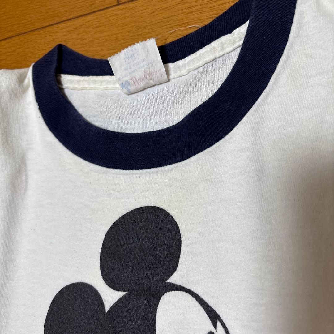 60-70s ミッキーリンガーTシャツUSA製