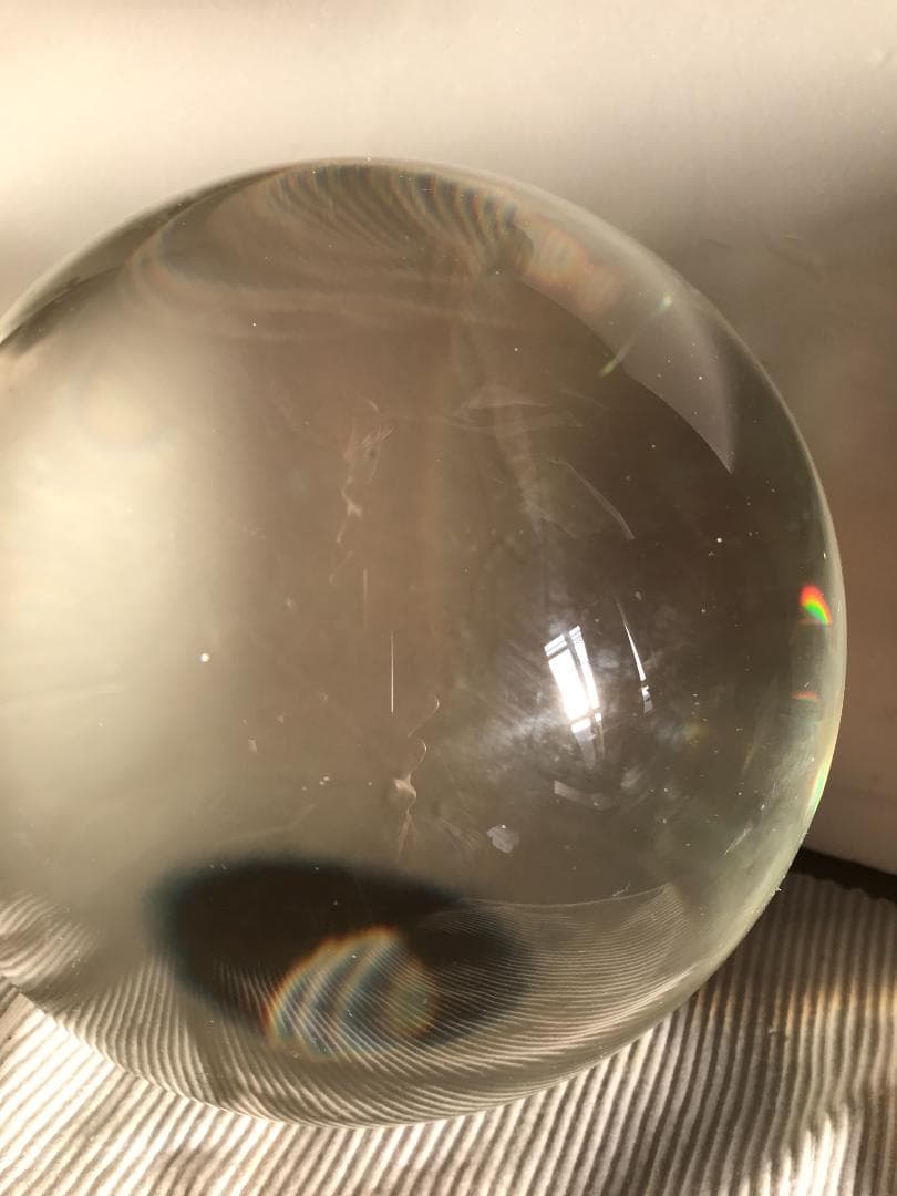 溶連水晶 水晶玉 置物　約10kg前後