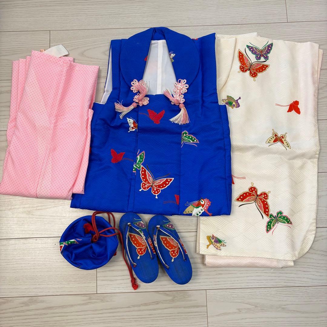 七五三 子供　着物　セット　3歳　被布　5点セット