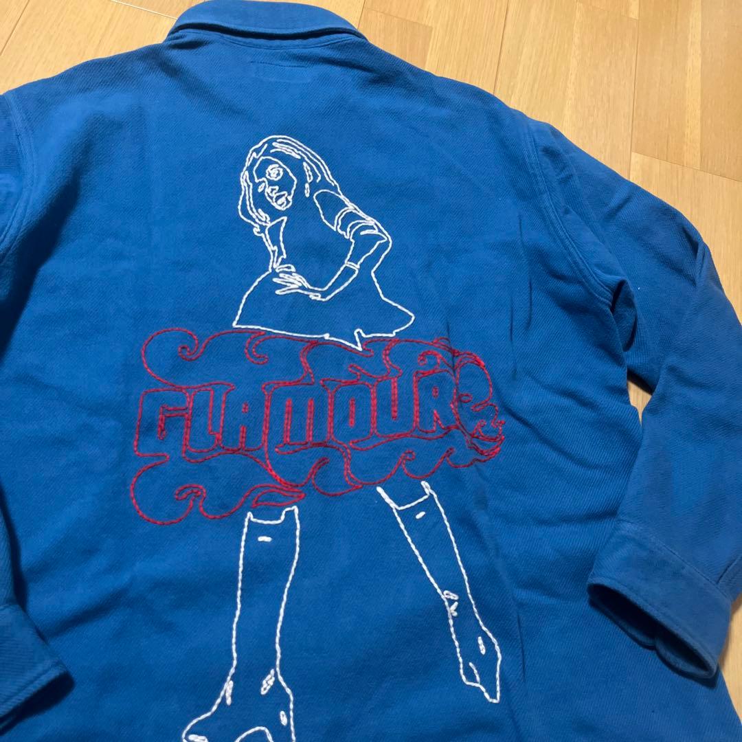 ヒステリックグラマー メンズL ヴィクセンガール ロゴ ネルシャツジャケット