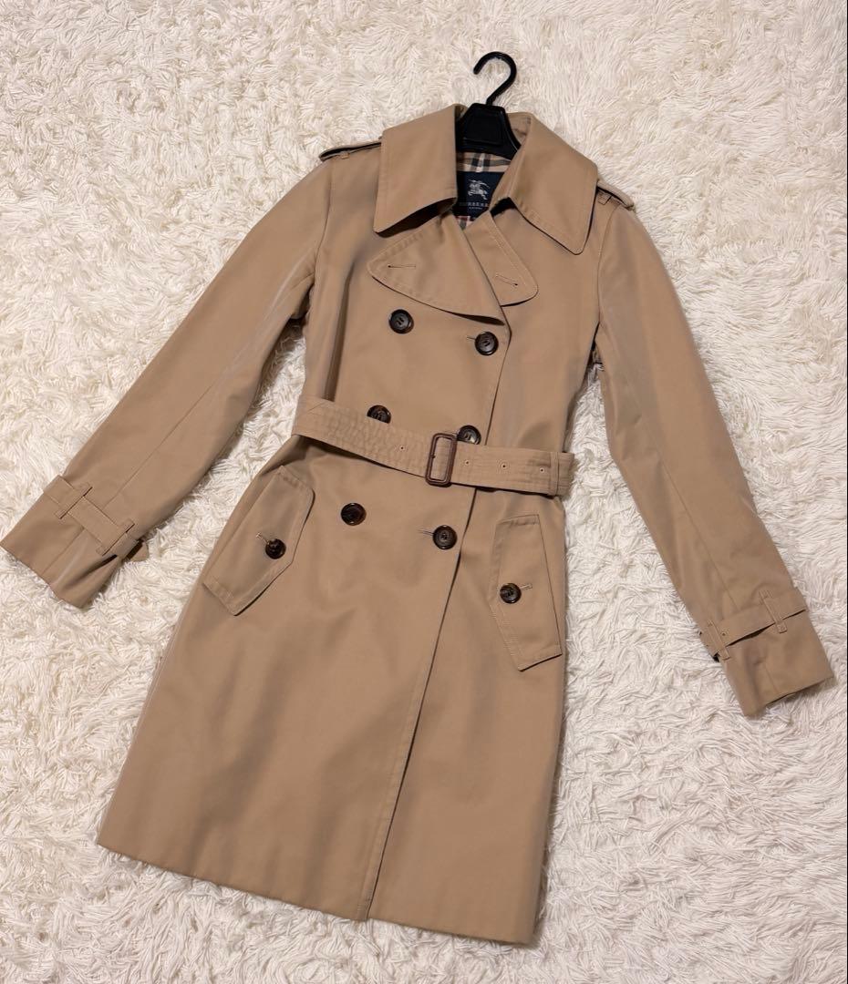 しめじさん専用　バーバリーロンドン　トレンチコート　メガチェック　ハニーベージュ