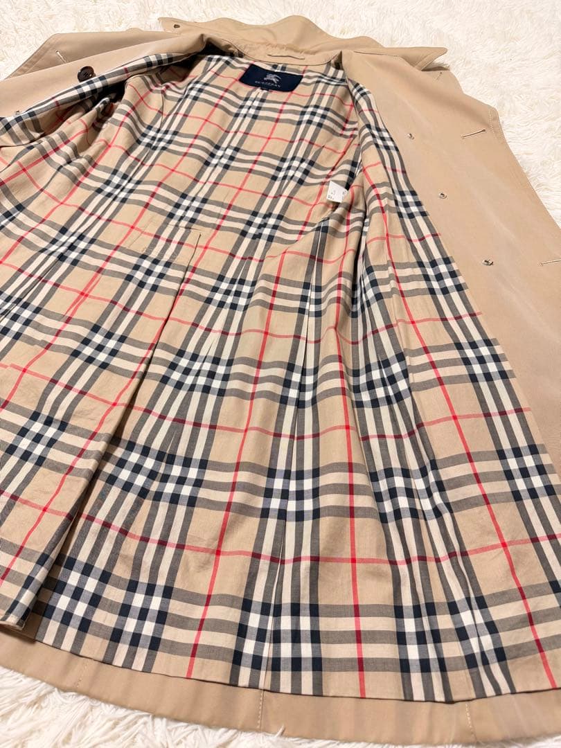 しめじさん専用　バーバリーロンドン　トレンチコート　メガチェック　ハニーベージュ