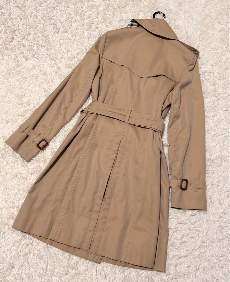 しめじさん専用　バーバリーロンドン　トレンチコート　メガチェック　ハニーベージュ