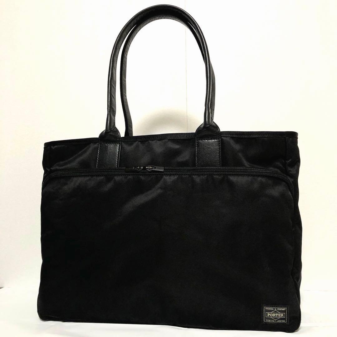 現行タグ✨未使用級 ポータ タイム トートバッグ A4可 大容量 黒 吉田カバン