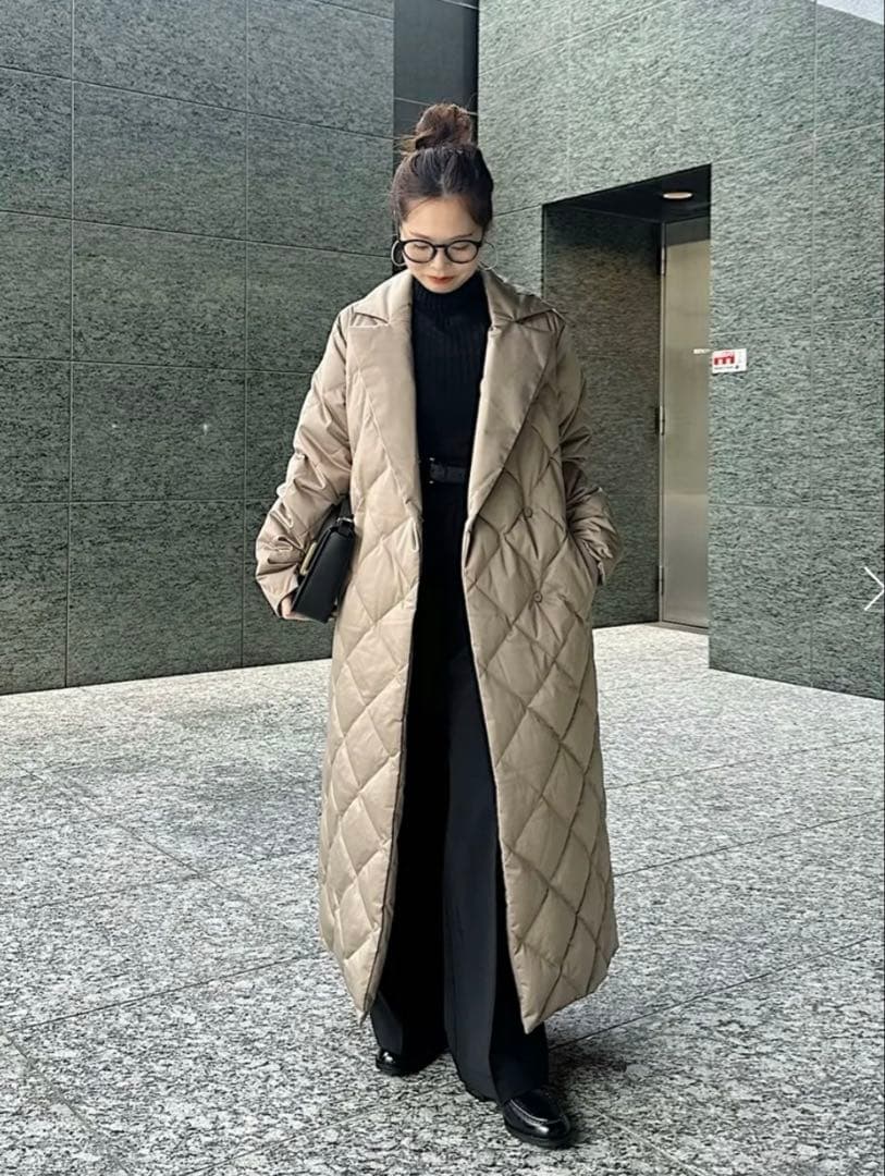 【2025aw完売品】TAION anuans コラボ　チェスターロングダウン