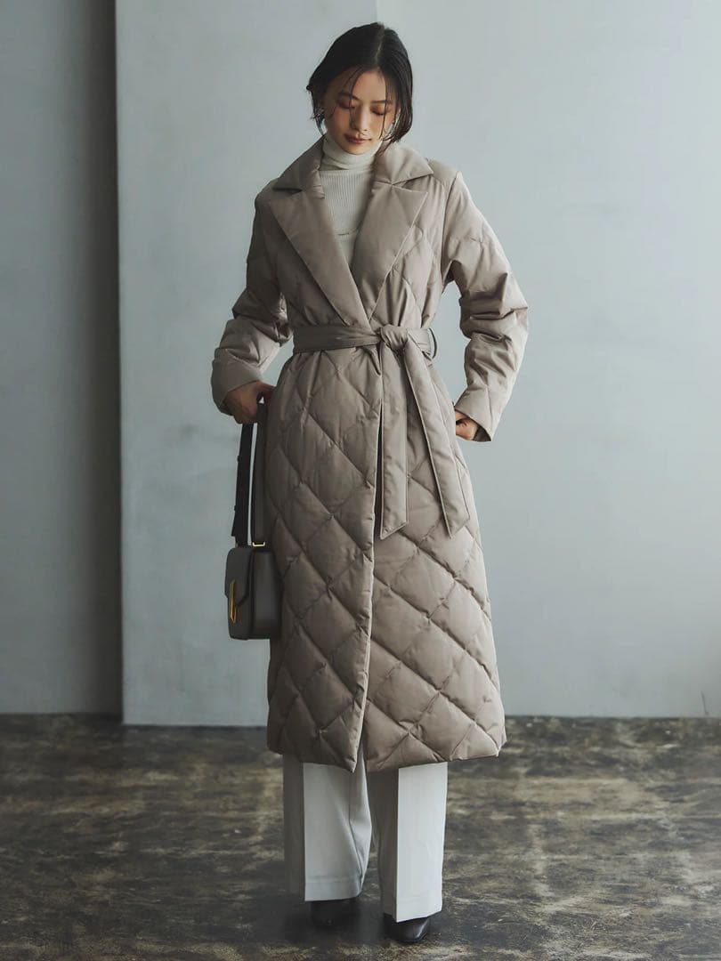 【2025aw完売品】TAION anuans コラボ　チェスターロングダウン