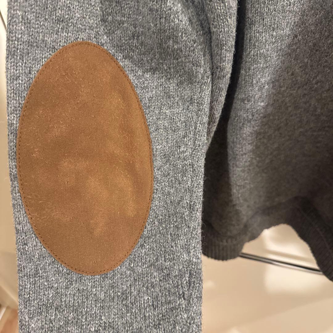 メゾンマルジェラ エルボーパッチ カーディガン グレー S マルジェラ