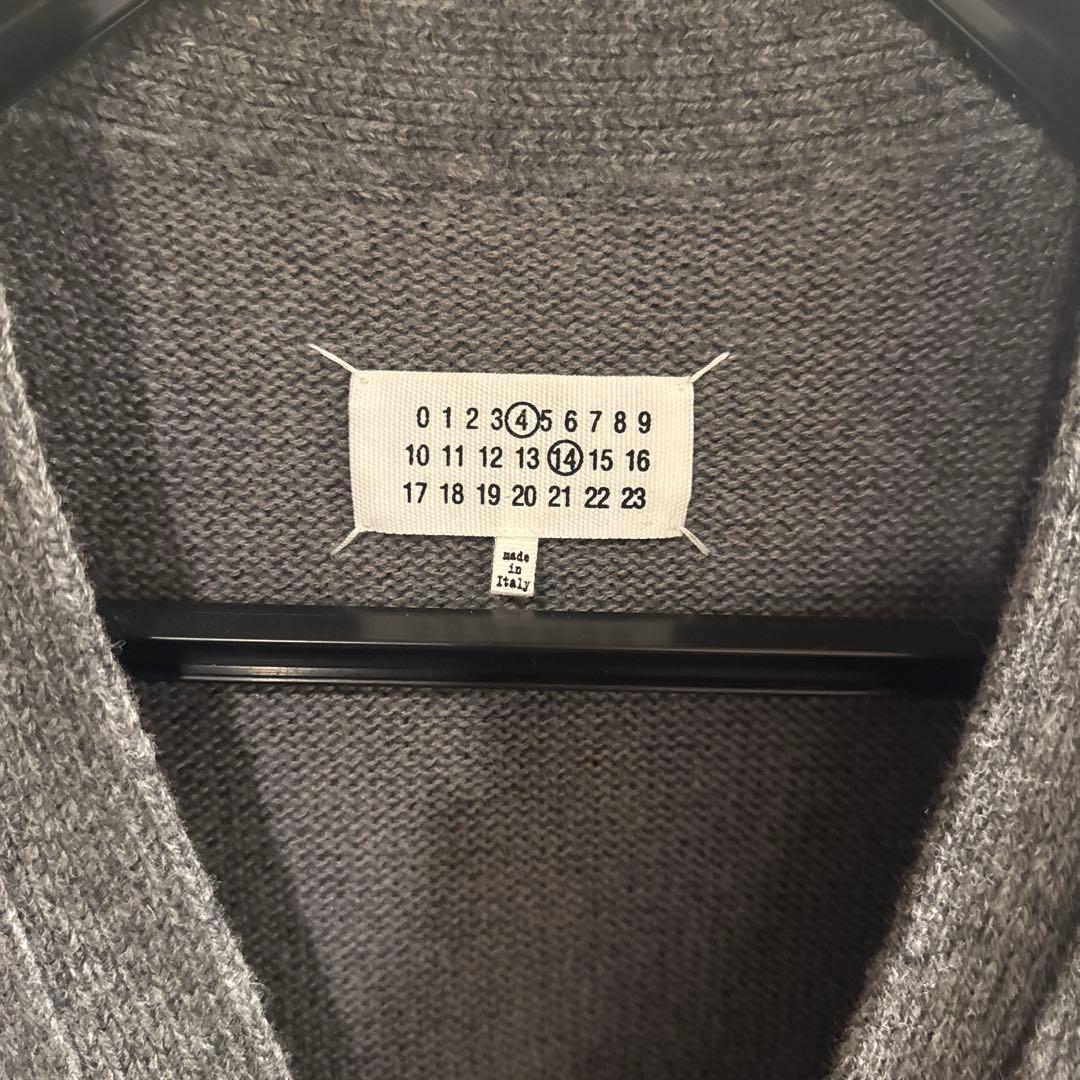 メゾンマルジェラ エルボーパッチ カーディガン グレー S マルジェラ