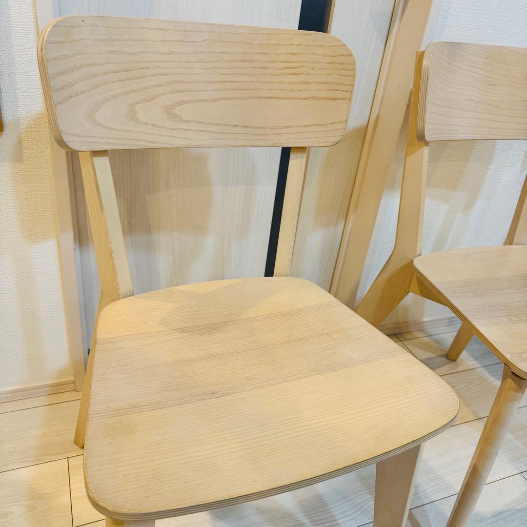 [IKEA]イケア　LISABO リーサボー チェア アッシュ2脚セット ①