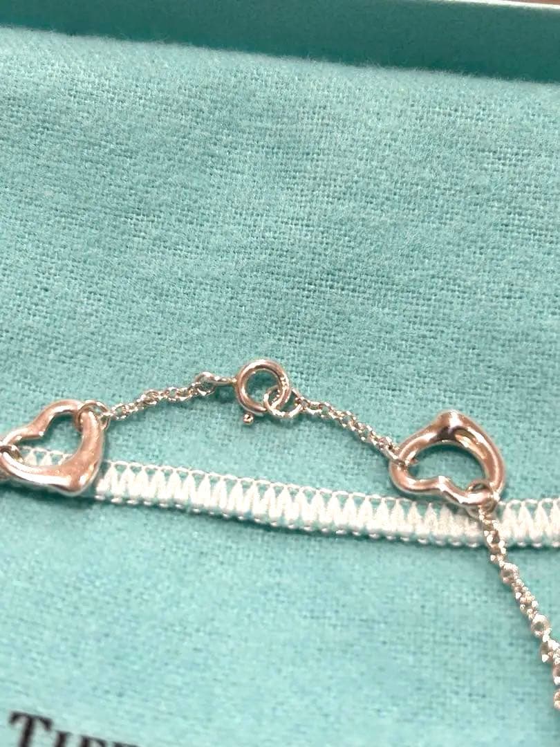 TIFFANY オープンハート　シルバー　ブレスレット　5連Tiffany&co