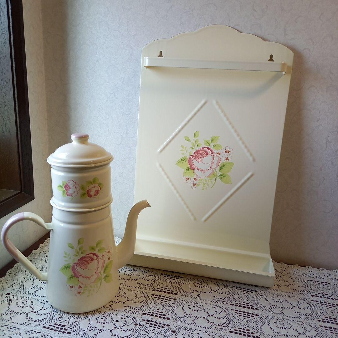 イマン　フローラ　レードルラック　2段式コーヒーポット