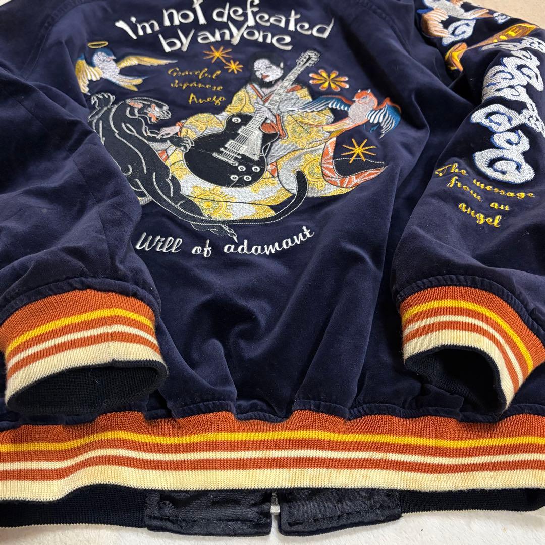 【別珍スカジャン】　PEAK'D YELLOW ピークドイエロー　42【L】