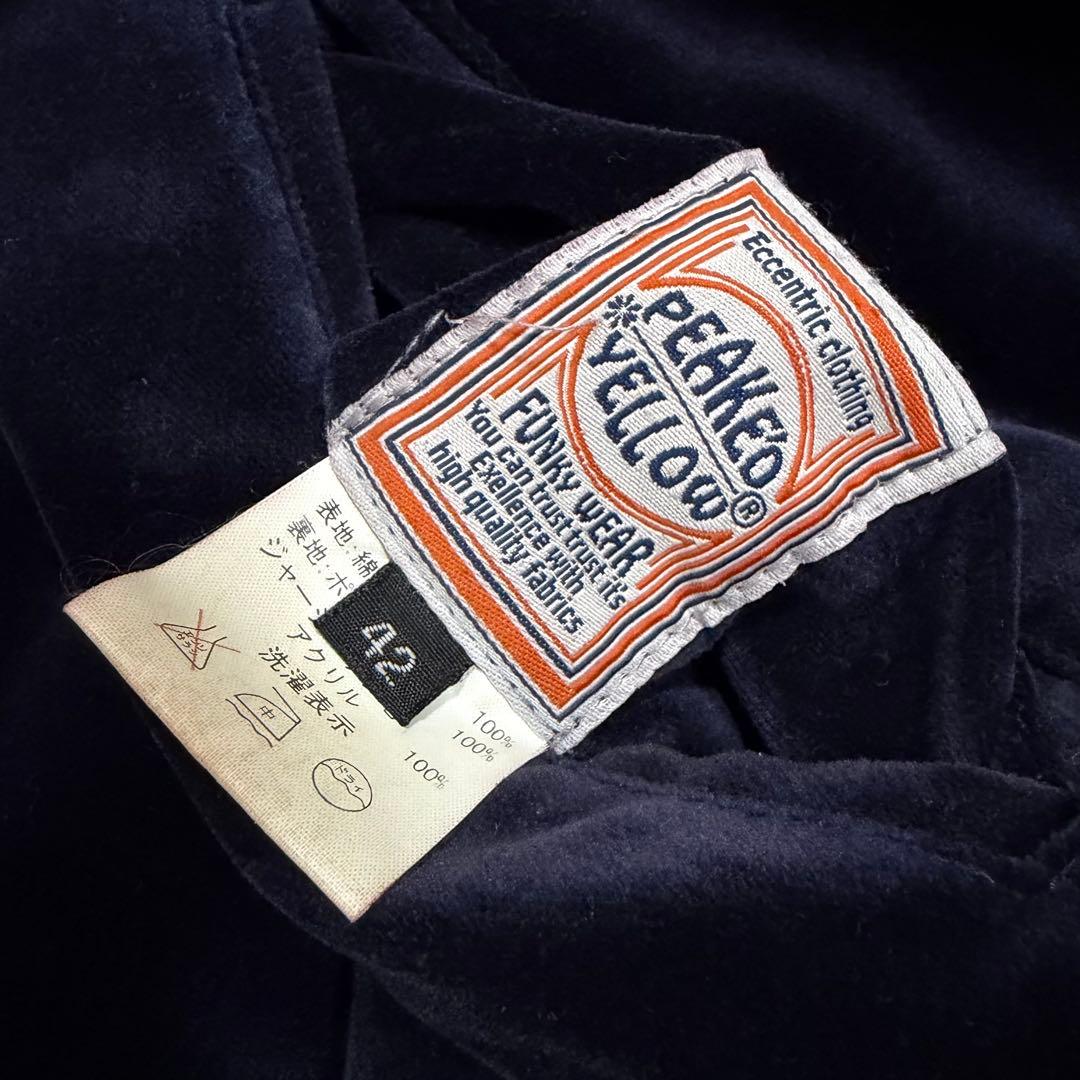 【別珍スカジャン】　PEAK'D YELLOW ピークドイエロー　42【L】