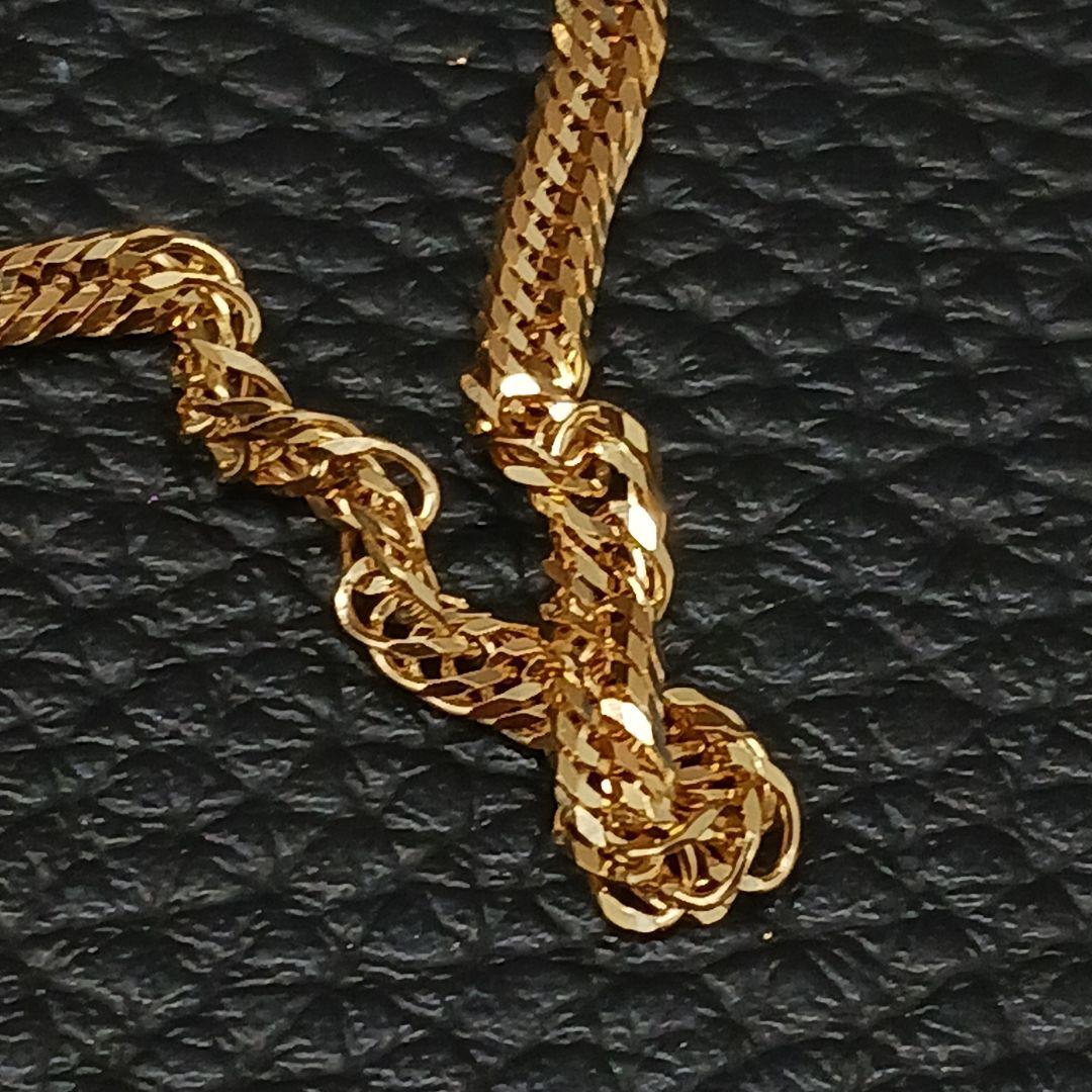 (B011409) K18 YG ネックレス 喜平12面トリプル ホールマーク