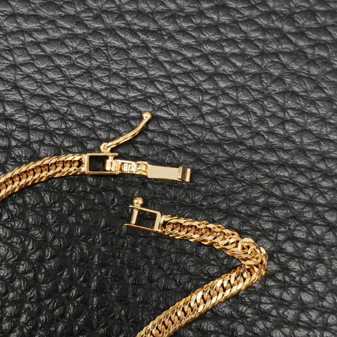 (B011409) K18 YG ネックレス 喜平12面トリプル ホールマーク