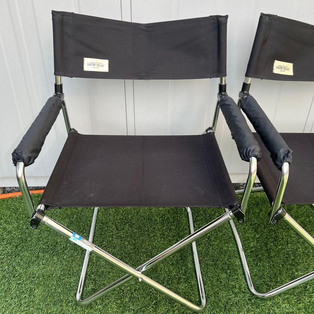 【希少・旧ロゴ】スノーピーク フォールディングディレクターズチェア 2脚セット