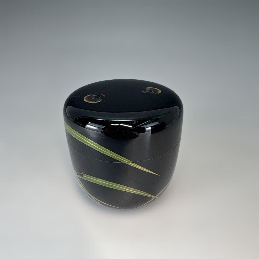 【中古品】西村宗利造　蛍蒔絵　中棗（共箱）