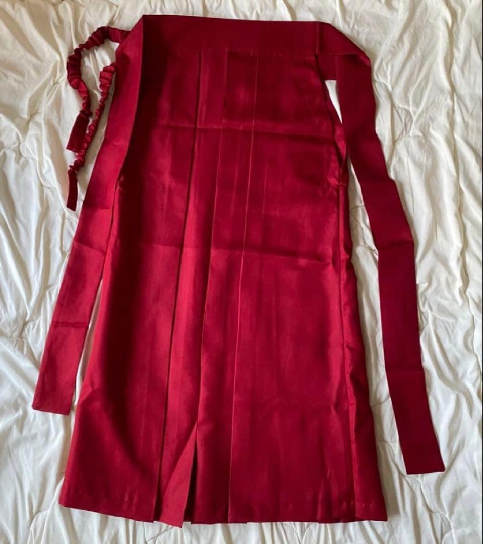 黒レース着物　赤の袴