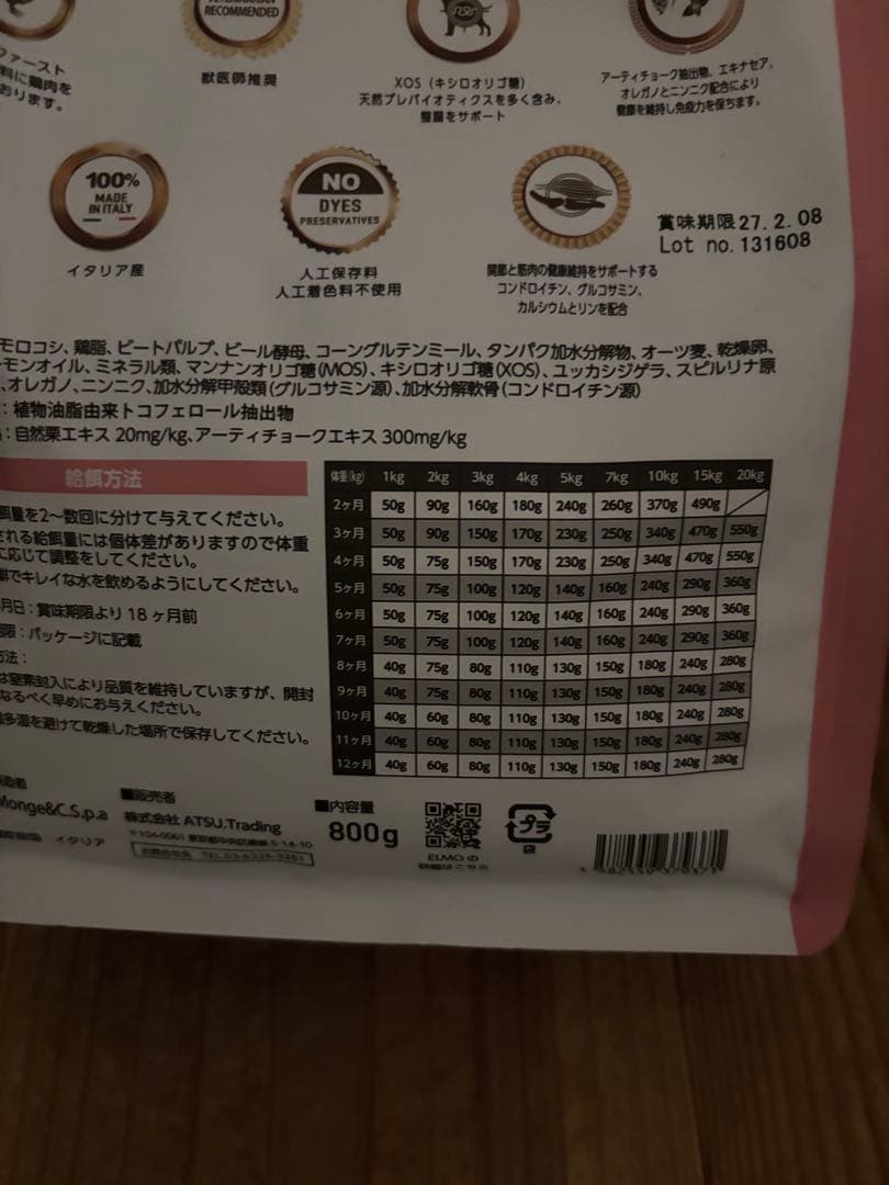 ELMO ドッグフード パピー 7.8kg 合計7袋